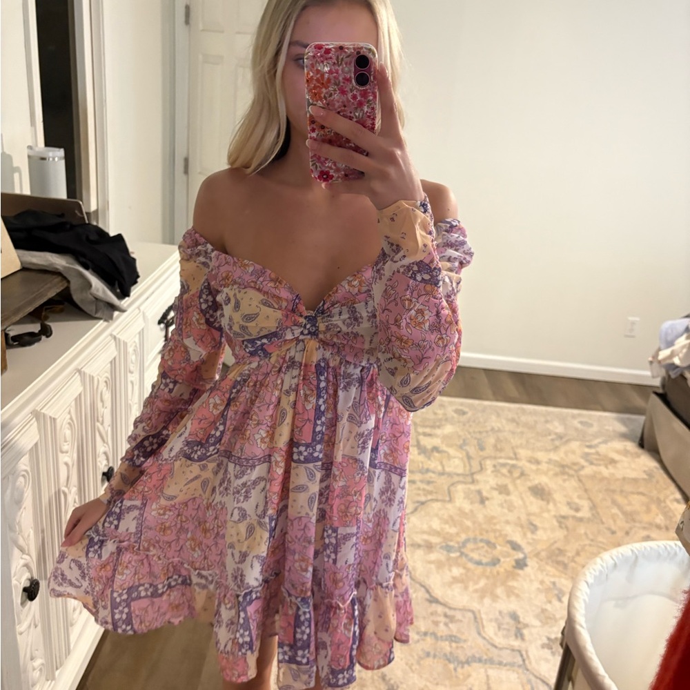 Floral Off-Shoulder Dress